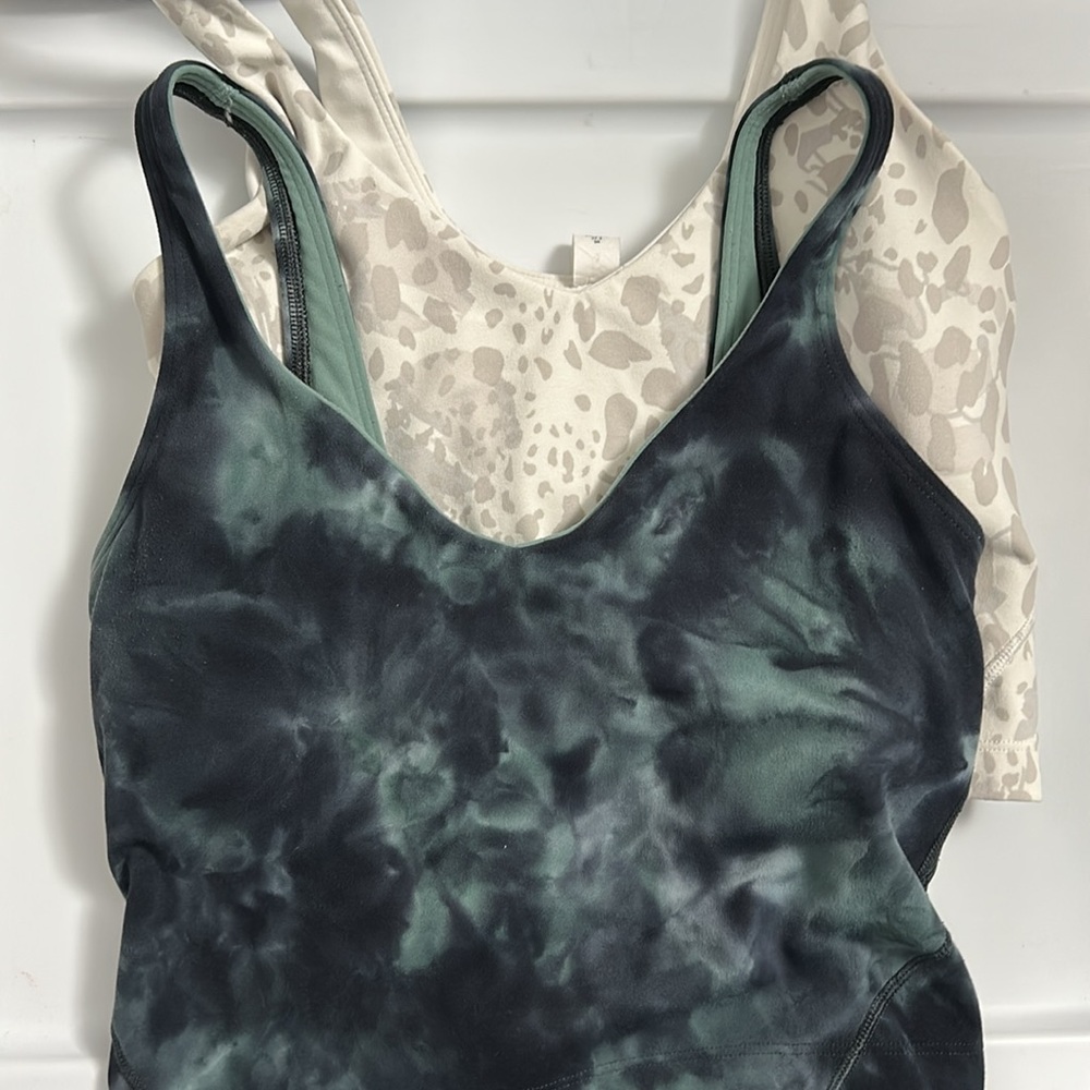 2 x Lululemon tank top size 2 - good condition